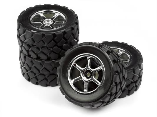 HPI - HP105524 - Mounted Vt Tire/Wheel Set (4Pcs)