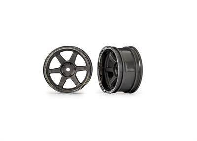 Traxxas - TRX10572 - Wheels 1.9 6-Spoke Gray Wide Rear (2)