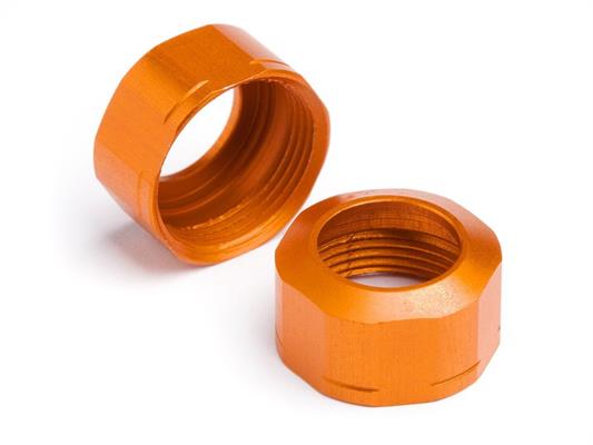 HPI - HP106633 - Shock Cap 12Xm13X0.8Mm (Orange/Grooved/2Pcs)