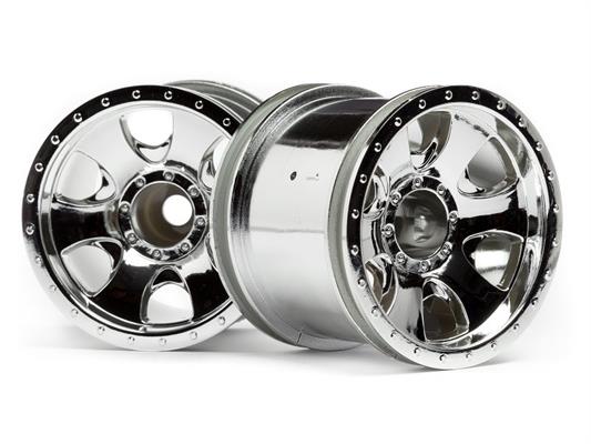 HPI - HP106722 - Warlock Wheel Chrome (2.2In/2Pcs)