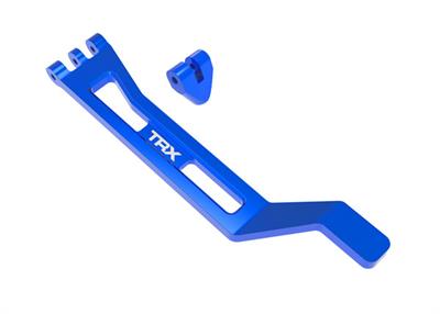 Traxxas - TRX10726-BLUE - Battery Hold-Down Alu Blue Mini Maxx