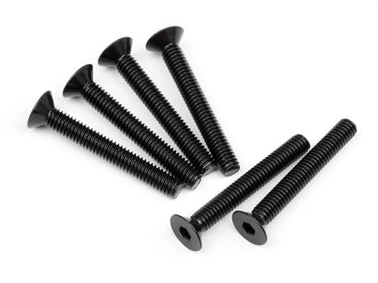 HPI - HP107908 - Flat Head Screw M4X30Mm (Hex Socket/6Pcs)