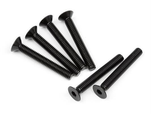 Flat Head Screw M4X30Mm (Hex Socket/6Pcs)