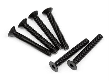 Flat Head Screw M4X30Mm (Hex Socket/6Pcs)