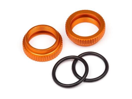 HPI - HP108072 - Aluminum Shock Adjuster (Orange/2Pcs)