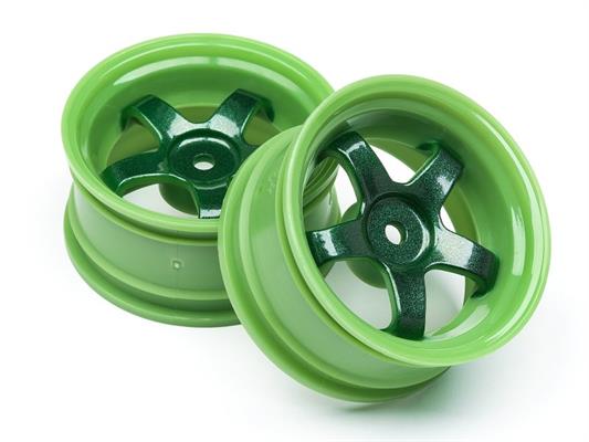 HPI - HP111090 - Work Meister S1 Wheel Green (3Mm Offset/2Pcs)