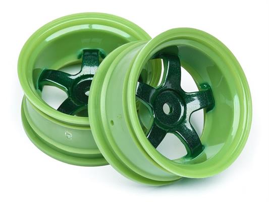 HPI - HP111100 - Work Meister S1 Wheel Green (9Mm Offset/2Pcs)