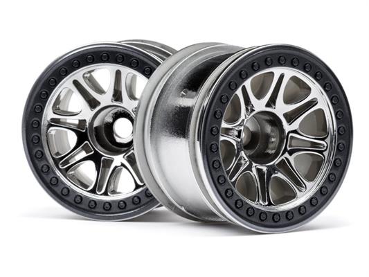 HPI - HP113336 - Split 8 Truck Wheel (Chrome/2Pcs)