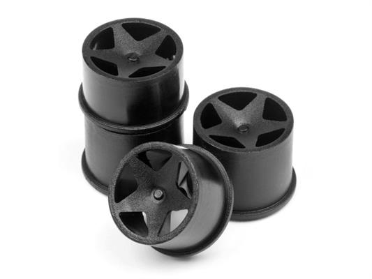 HPI - HP114276 - Q32 Super Star Wheel Set F/R (Blk/18X10/18X14/4Pcs