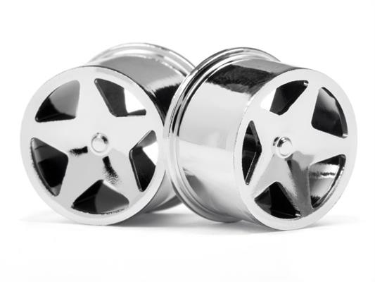 HPI - HP114279 - Q32 Super Star Wheel Set F/R Chrome18X10/18X14/ X4