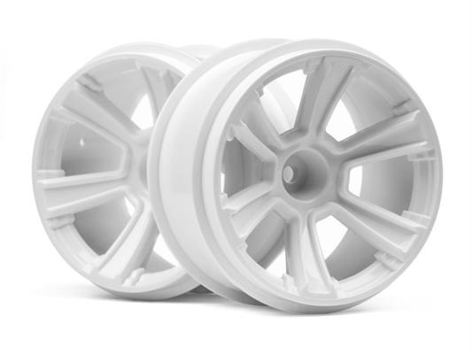 HPI - HP115325 - 6-Shot Mt Wheel (White/2Pcs)