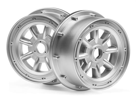 HPI - HP115765 - Ml-8 Wheel Silver front (120X60Mm/2Pcs)