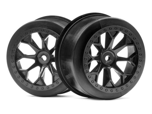 HPI - HP116521 - 8-Shot Sc Wheel (Black/2Pcs)