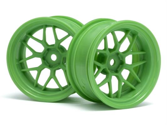 HPI - HP116532 - TECH 7 WHEEL GREEN 52X26X+9MM OFFSET (2PCS)