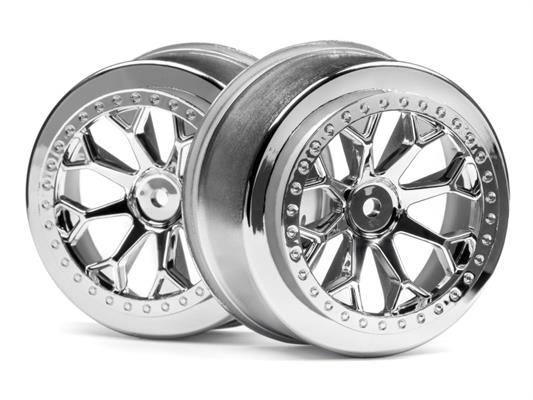 HPI - HP116739 - 8-Shot Sc Wheel (Chrome/2Pcs)