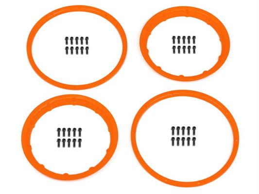 HPI - HP117334 - Heavy Duty Wheel Bead Lock Rings Orange/F. 2 Wheel