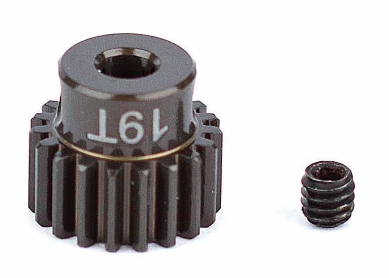 19T Alu. Motortandhjul i 48 Pitch - 3mm aksel
