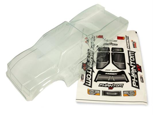 Maverick - MV150047 - CLEAR LEXAN PHANTOM TRUCK BODY - W/ DECAL SHEET