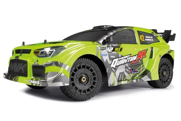 Maverick - 150361 - RC QuantumRX Flux 4S 1/8 4WD Rally Car - Fluoro Green