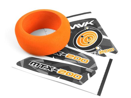 Maverick - MV150553 - Transmitter Wheel Foam & Decals (Orange)