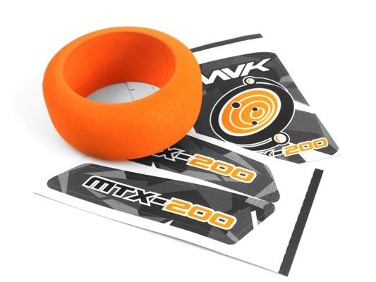 Maverick - MV150553 - Transmitter Wheel Foam & Decals (Orange)