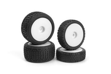 Microbe Buggy Wheel/Tyre Set (White/Front/Rear)