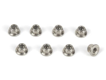 Flanged Lock Nut M4 (8pcs)