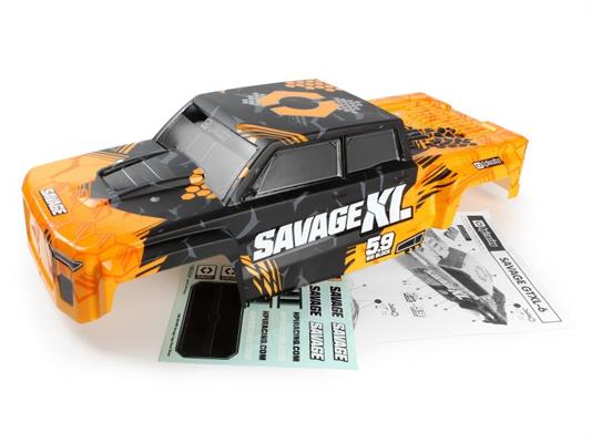 HPI - HP160107 - GTXL-6 Kingcab Painted Truck Body (Orange/Black)