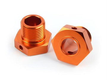 HPI - HP160138 - 17mm Hex Hub Adaptor (Orange/2pcs)