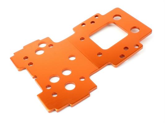 HPI - HP160143 - Bulkhead Lower Plate 2.5mm (Flux/Orange)