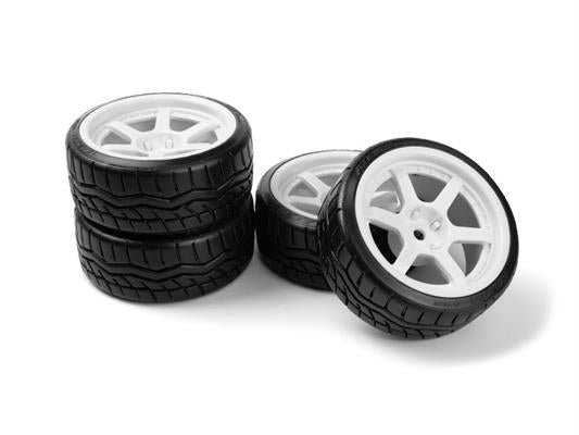 HPI - HP160248 - Falken Azenis Drft Tire/HRE C106 Wheel White 4pcs