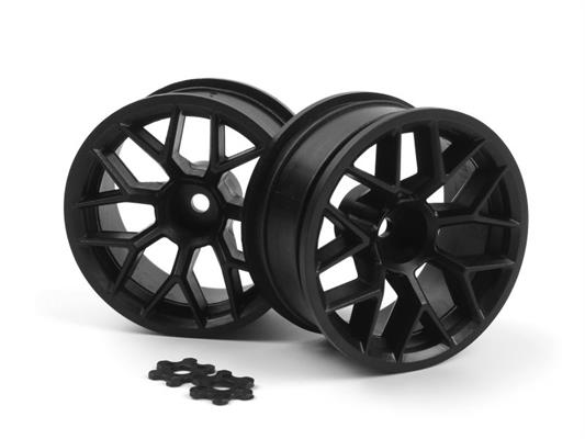 HPI - HP160368 - RTR WHEEL 26MM BLACK (9MM OFFSET/2PCS)