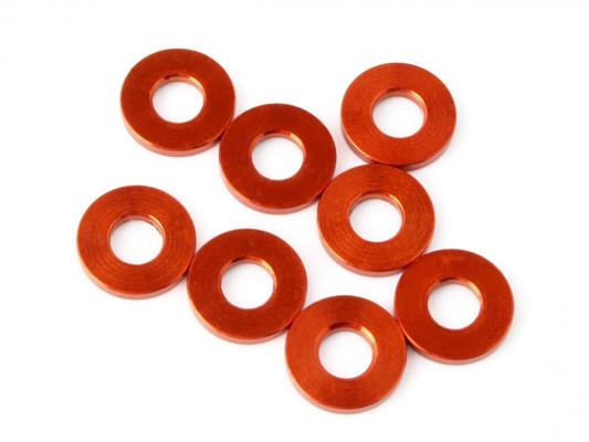 HPI - HP160406 - Shim 3x7x1mm (Orange/8pcs)