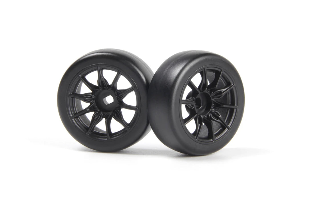 TSMK5-10 Drift Wheel/Tire Set 22x11mm (Black/4pcs)