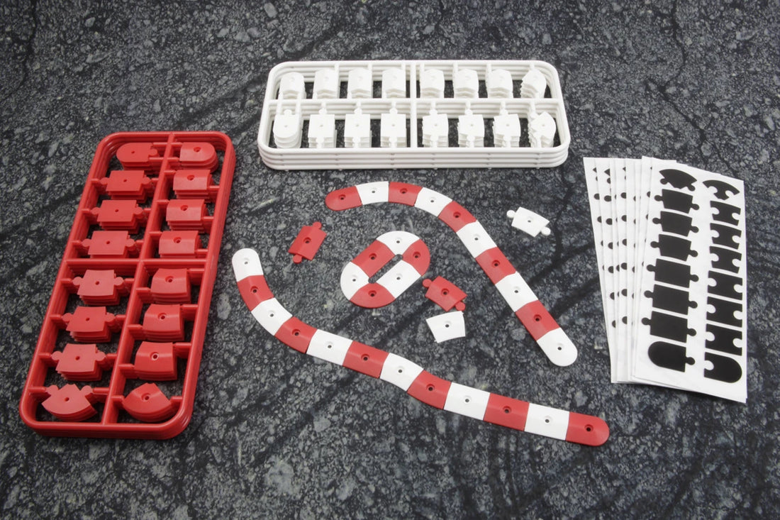 Nano-TTR Curb Set - Red and White