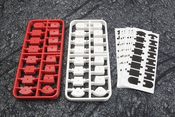 Nano-TTR Curb Set - Red and White