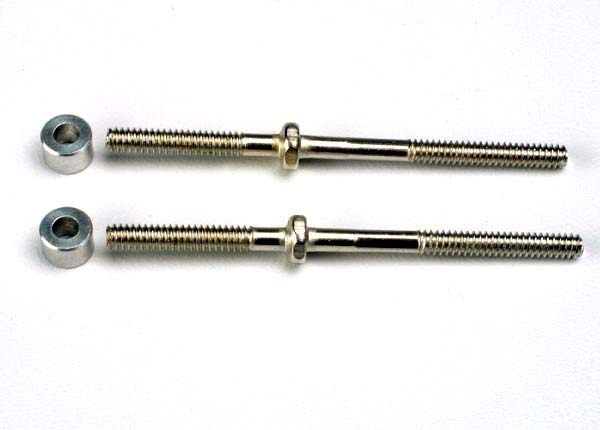 Traxxas - TRX1937 - Turnbuckles (54mm) (2)/ 3x6x4mm aluminum spacers (rear camber links)