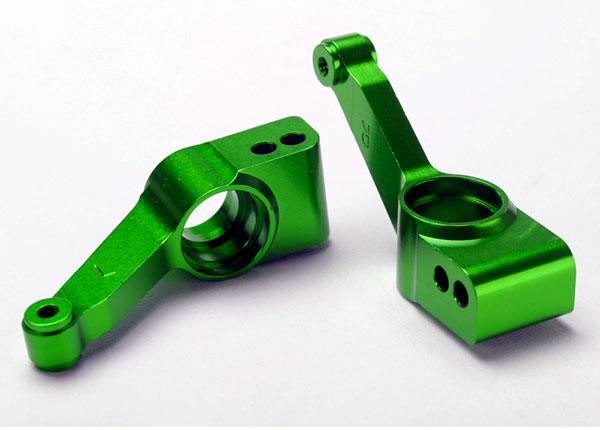 Traxxas - TRX1952G - Carriers, stub axle (green-anodized 6061-T6 aluminum) (rear) (2)