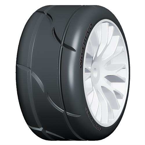 GRP - GWH04-XM2 - 1:5 TC - W04 REVO - XM2 Medium - Mounted on New 20P  White Wheel - 1 Pair