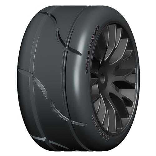 GRP - GWX22-XR1 - 1:5 TC - W22 RAIN - XR1 UltraSoft Rain - Mounted on Black Wheel - 1 Pair