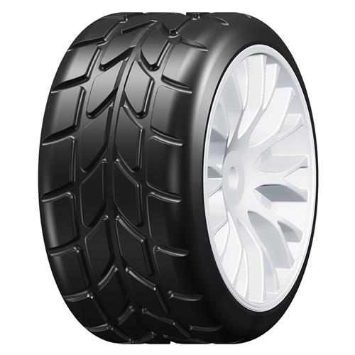 GRP - GWH22-XR1 - 1:5 TC - W22 RAIN - XR1 UltraSoft Rain - Mounted on White Wheel - 1 Pair