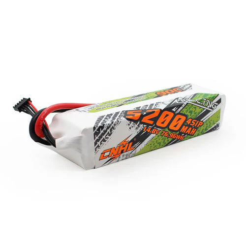 CNHL - 14.8V Lipo batteri med 5200 mAh, 90C i Sofcase med EC5 stik