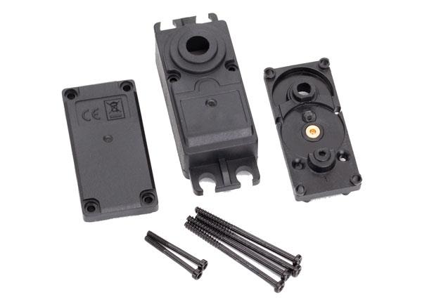 Traxxas - TRX2251 - Servo case, plastic (top, middle, bottom)/ gaskets/ hardware (for 2250, 2255 servos)