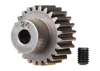 Traxxas - TRX2424 - Gear, 24-T pinion (48-p) (fits 3mm shaft)/ set screw