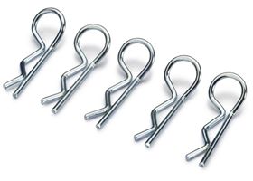 Absima - 2440013 - Karosseri Clips medium/silver - 10 stk