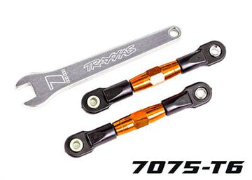 Traxxas - TRX2443T - Camber links, rear (TUBES green-anodized, 7075-T6 aluminum, stronger than titanium) (2) (assembled with rod ends and hollow 1fab