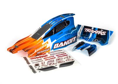 Traxxas - TRX2450T - Body, Bandit® (also fits Bandit® VXL), orange/ wing (painted, decals applied)