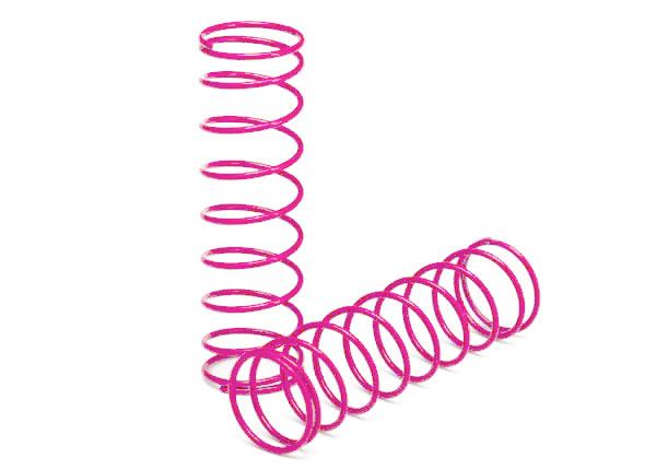 Traxxas - TRX2458P - Springs, front (pink) (2)