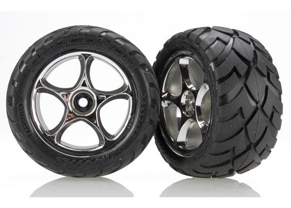 Traxxas - TRX2478R - Anaconda® dæk limet på 2.2" fælge med 12mm hex - 2 stk