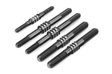 JConcepts - 2507B - RC8B4 | RC8B4e Fin Titanium Turnbuckle Set - Black, 5pc.